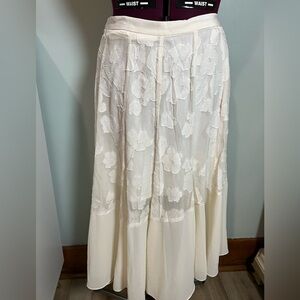 Rebecca Taylor Skirt Women’s Size 10.  Silk, Cotton, Polyester